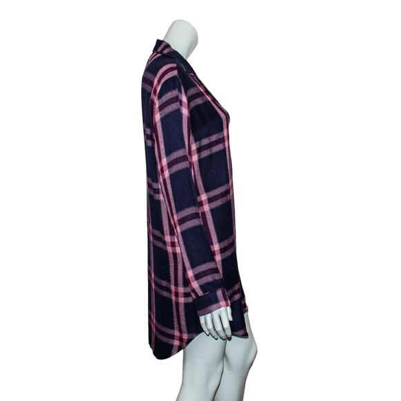Rails Plaid Sleep Shirt Admiral Cranberry Melange Size XS - Picture 7 of 10